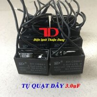 Combo 10 tụ quạt dây 3.0uF, CAPA QUẠT 3.0