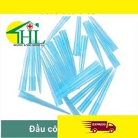 [Combo 10 Túi ]Đầu Côn Xanh Thường Không Khía 1000ul Dùng Cho Gilson Pipette