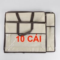 COMBO 10 Túi đựng quần áo, chăn mền, ga gối gọn gàng có ô trong suốt nhìn được bên trong
