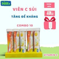 [COMBO 10 TUYP]Viên sủi vitamin c dulifa bổ sung vitamin giúp thanh nhiệt tăng cường sức khoẻ