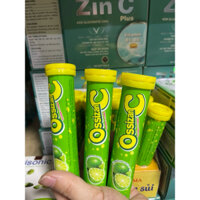 combo 10 typ C sủi OSSIZAN Vị Chanh 3g Hàm Lượng Vitamin C Cao 150mg/viên Giải Nhiệt, Làm Mát, Tăng Sức Đề Kháng (20v)