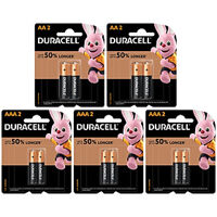 Combo 10 viên Pin Kiềm Duracell gồm: 4 viên AA và 6 viên AAA (2 viên/ vỉ x 5 vỉ) - O000028