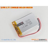 Combo 10 viên pin Lipo 3.7v 603450 1200mAh