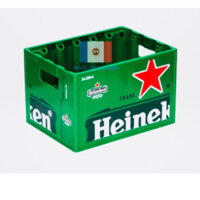 Combo 10 vỏ két bia Ken xanh decor tái chế