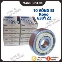 Combo 10 vòng bi (bạc đạn) KOYO 6301 ZZ, chất lượng tốt, trơn, bền bỉ. - Vòng bi Mạnh Hoàng