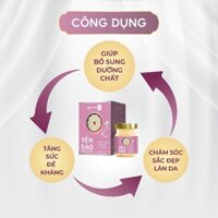 Combo 10 Yến sào Nam Dược-Tổ yến chưng hồng sâm và collagen,giúp đẹp da,ngăn ngừa lão hóa,tăng đề kháng,bồi bổ sức khỏe