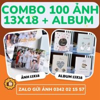 Combo 100 ảnh 13X18 + album , in ảnh theo yêu cầu - Miễn Phí Chỉnh Sửa