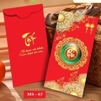 Combo 100 bao lì xì tết 2023 giấy C150 loại 1 dày dặn 8x16cm