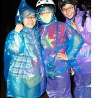 Combo 100 bộ quần Áo mưa Nilon đi phượt