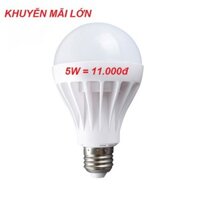 Combo 100 bóng đèn búp led 5w ánh sáng trắng