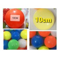 Combo 100 bóng nhựa 10cm hàng VN cho khu vui chơi , trường học