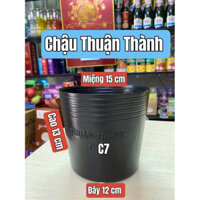 Combo 100 Cái Chậu Nhựa Mềm THUẬN THÀNH Trồng Cây Hoa -Mẫu C7