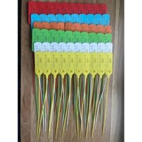combo 100 cái Seal niêm phong nhựa kẹp chì dây tròn trơn ( bản in lớn) 30 cm