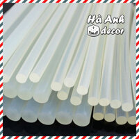 COMBO 100 Cây keo nến to bé sillicon trong suốt dính tốt, keo nến silicon nhỏ_Ảnh thật | Hà Anh 032