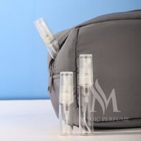 Combo 100 chai 3ml đựng, chiết nước hoa thủy tinh nắp trong suốt dạng xịt phun sương