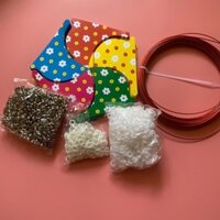 Combo 100 chiếc chong chóng nhựa 5 cánh 5 màu đường kính 21cm dây treo