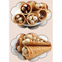 COMBO 100 chiếc Sô cô la kem vỏ giòn tan, nhân chocolate thơm ngọt ngào