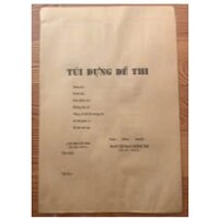 Combo 100 chiếc Túi đựng đề thi, bài thi chuẩn mẫu Bộ GDĐT - Phôi chưa in túi đựng bài thi, đề thi