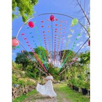 Combo 100 chong chóng nhựa size 23cm kèm dây đẹp nhất shopee