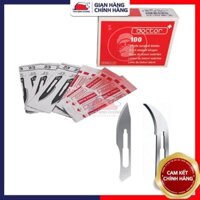 Combo 100 dao mổ Doctor dùng trong tiểu phẫu y tế, lễ lấy mụn trong spa thẩm mỹ siêu bén số 10 11 12 15 20 21 22 23