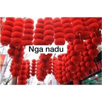 Combo 100 đèn lồng nilon 15cm cực dày trang trí Tết trung thu - trang trí sân Chùa - nhà hàng - khách sạn