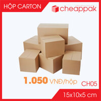 Combo 100 hộp - 15x10x5 cm - Hộp carton đóng hàng giá siêu rẻ, hộp gói hàng, thùng carton - CH05