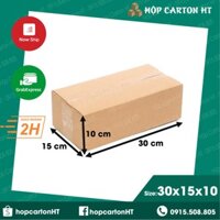 Combo 100 hộp 30x15x10 Hộp Carton, thùng bìa, giấy đóng gói hàng ship cod giá rẻ