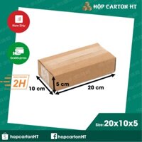 Combo 100 hộp carton, thùng giấy cod gói hàng, hộp bìa carton đóng hàng giá rẻ 20x10x5 - Bao Bì 285