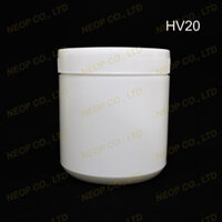 Combo 100 Hủ Nhựa Trắng Đục Lùn HV20 đựng từ 300-400g tùy loại bột mịn