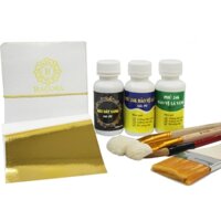 Combo 100 Lá dát vàng mini - Dành cho dát vàng trên gỗ, kim loại, nhựa, đá, thủy tinh, gốm sứ