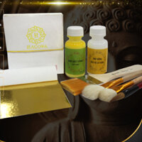 Combo 100 lá vàng dát 4 - 5 quả dừa dễ dàng cho ngày Tết