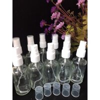 Combo 100 Lọ đựng 20ml nắp xịt trắng