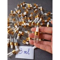 combo 100 lọ thủy tinh nhỏ thuốc cho gà, lọ đựng serum, thuốc nhỏ cho gà 3ml, lọ đưng serum 3cc