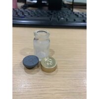 combo 100 lọ trắng trong chiết thuốc tiêm gà đá 5cc vỏ dày nắp nhôm vàng/ trang, vỏ chai lọ thuốc tiêm cho gà, heo bò