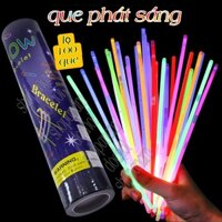 Combo 100 Que phát sáng dạ quang, thanh phát sáng ban đêm tạo nhiều hình thù cho bé