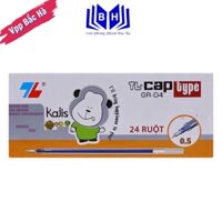 Combo 100 Ruột bút gel GR-04 - Ruột bút gel nước Thiên Long ngòi 0.5mm