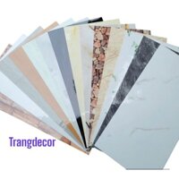 Combo 100 tấm xốp pvc vân đá hoa cương, tấm pvc dán tường kích thước 60x30cm có keo sẵn