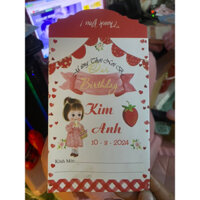 combo 100 thiệp bao  in  noi dung ,thôi nôi ,đầy tháng,sinh Nhật