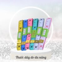 Combo 100 Thước dây đo eo, bụng ,đo chiều cao nhiều màu bền đẹp