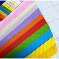 Combo 100 tờ giấy bìa cứng nhiều màu A4 hàng chất lượng