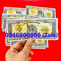 Combo 100 Tờ Tiền Lưu Niệm 1 Triệu Đô Mỹ - USD Mạ Vàng Hình Rồng , Có Bảo An Siêu Cấp - Quà Tặng, Lì Xì [TRỢ GIÁ]