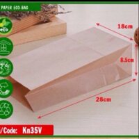 Combo 100 túi giấy kraft đựng bánh ngọt,rau củ