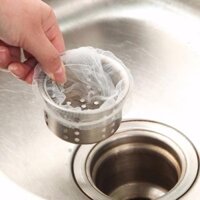 Combo 100 Túi Lọc Rác, Túi Lưới Lọc Rác Bồn Rửa Chén Bát Thông Minh Siêu Tiện Lợi