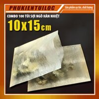 Combo 100 túi lọc trà sợi ngô hàn nhiệt nhập khẩu kích thước 10x15cm. Phukientuiloc