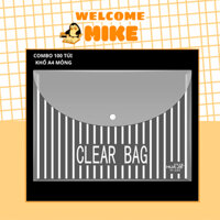 Combo 100 túi my clear bag khổ A loại mỏng