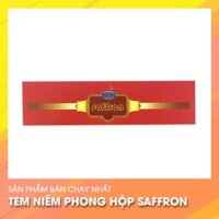 Combo 100 và 500 tem niêm phong hộp saffron