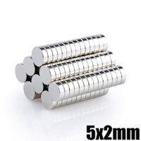 Combo 100 viên nam châm vĩnh cửu 5x2mm lực hút siêu mạnh