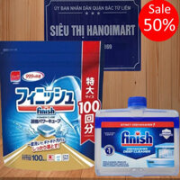 Combo 100 viên rửa bát finish + Nước vệ sinh máy rửa bát - HANOIMART