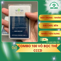 Combo 100 vỏ bọc thẻ CCCD , bao túi đựng thẻ sinh viên, atm, nhân viên, name card, card visit, CMND, căn cước công dân