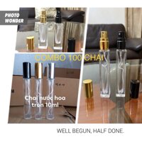 COMBO 100 VỎ CHAI CHIẾT NƯỚC HOA 10ML